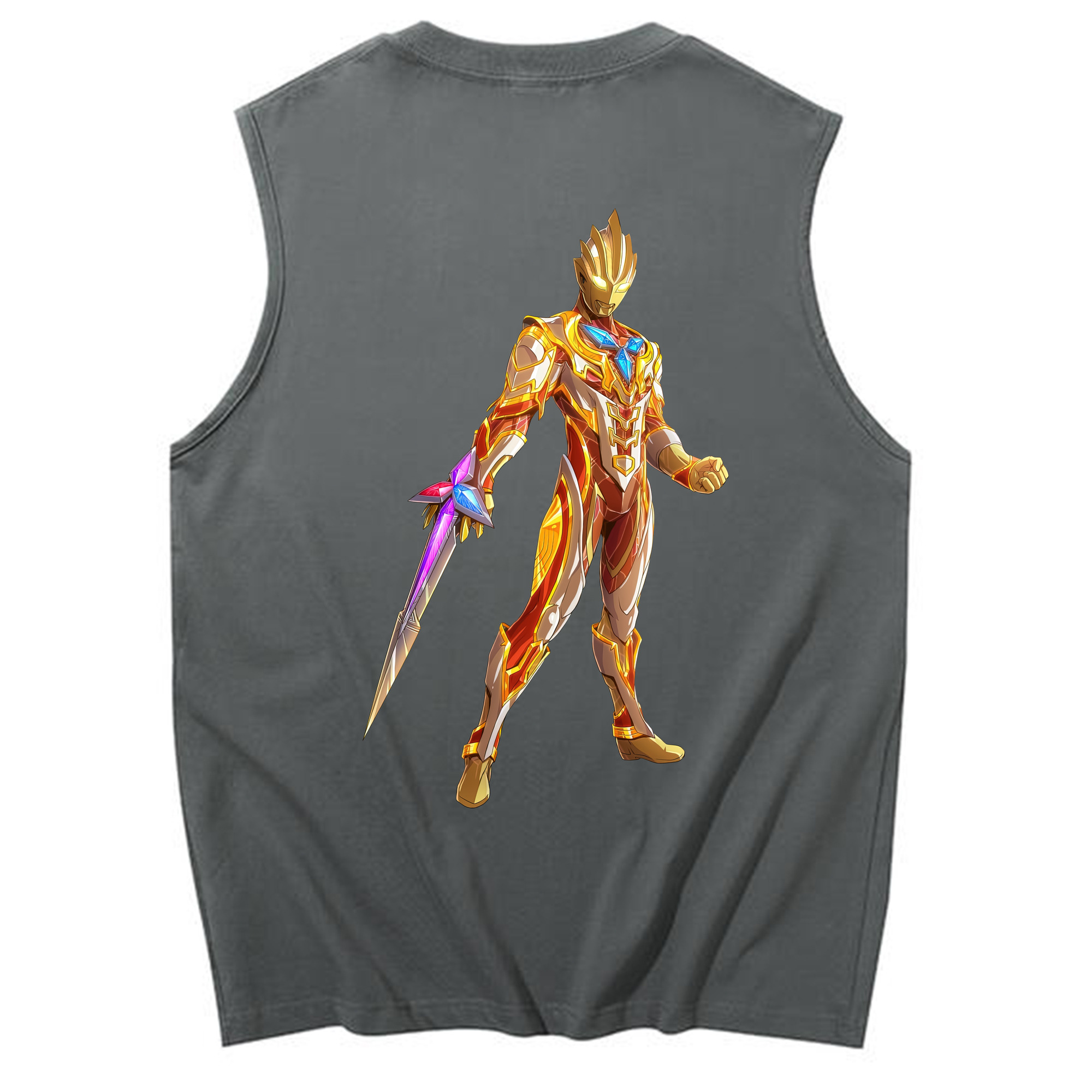 （画像用） ウルトラマン Ultraman コットン100％タンクトップ（背面プリント）